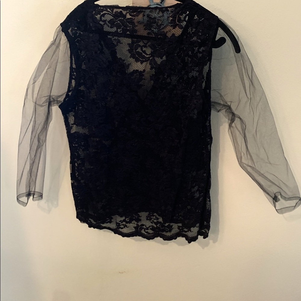INC Stretch Lace Top